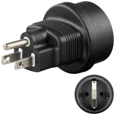 Wentronic NK SET CEE7 Schutzkontakt USA Kanada Stecker Netzadapter Adapter