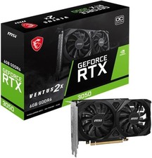 Image of MSI GeForce RTX 3050 VENTUS 2X 6G OC Gaming Graphics Card - 6GB GDDR6, 1492 MHz,