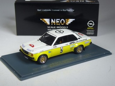 (KI-03-45) Neo Scale Models Opel Ascona B Hunsrück Rallye #5 1979 in 1:43 in OVP