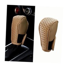 Car Gear Shifting Knob Cover, Anti-Slip Anti-Scratch Automotive Shift Beige