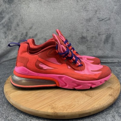 Nike Air Max 270 React Shoes Womens Size 8.5 Pink Colorblock Sneakers AT6174-600