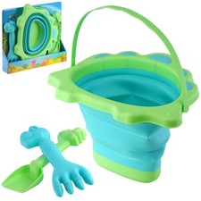 Pool Toys Play Sand Pit Kits Beach Bucket and Spade Set for Kids Blue Dinosaur