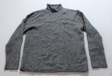 Vince Men's Airspun Wool/Alpaca Blend Roll Neck Pullover Sweater LB3 Gray Small