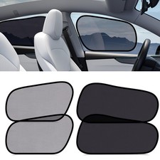 XCBYT Tesla Model Y Car window Shades for Baby  4 PCS Cling Side Window Sun ...