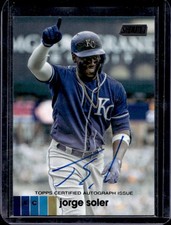 2020 Topps Stadium Club Jorge Soler Auto Autograph Black #/25 Royals