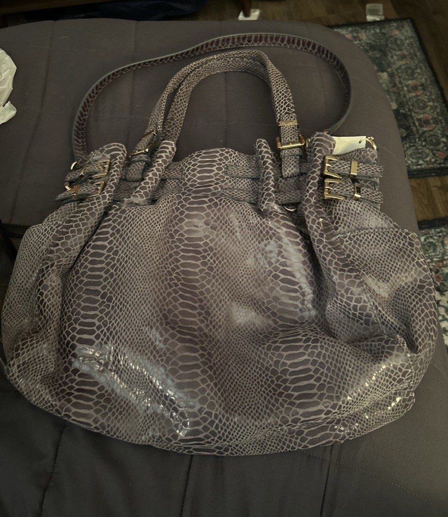 MICHAEL KORS PYTHON  CONVERTIBLE SHOULDER BAG - E… - image 2