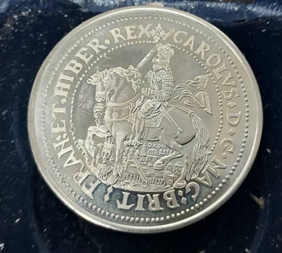 OXFORD CROWN MUSEUM PICE  ORIGINAL BOX, PAPERS SILVER NO RESERVE!