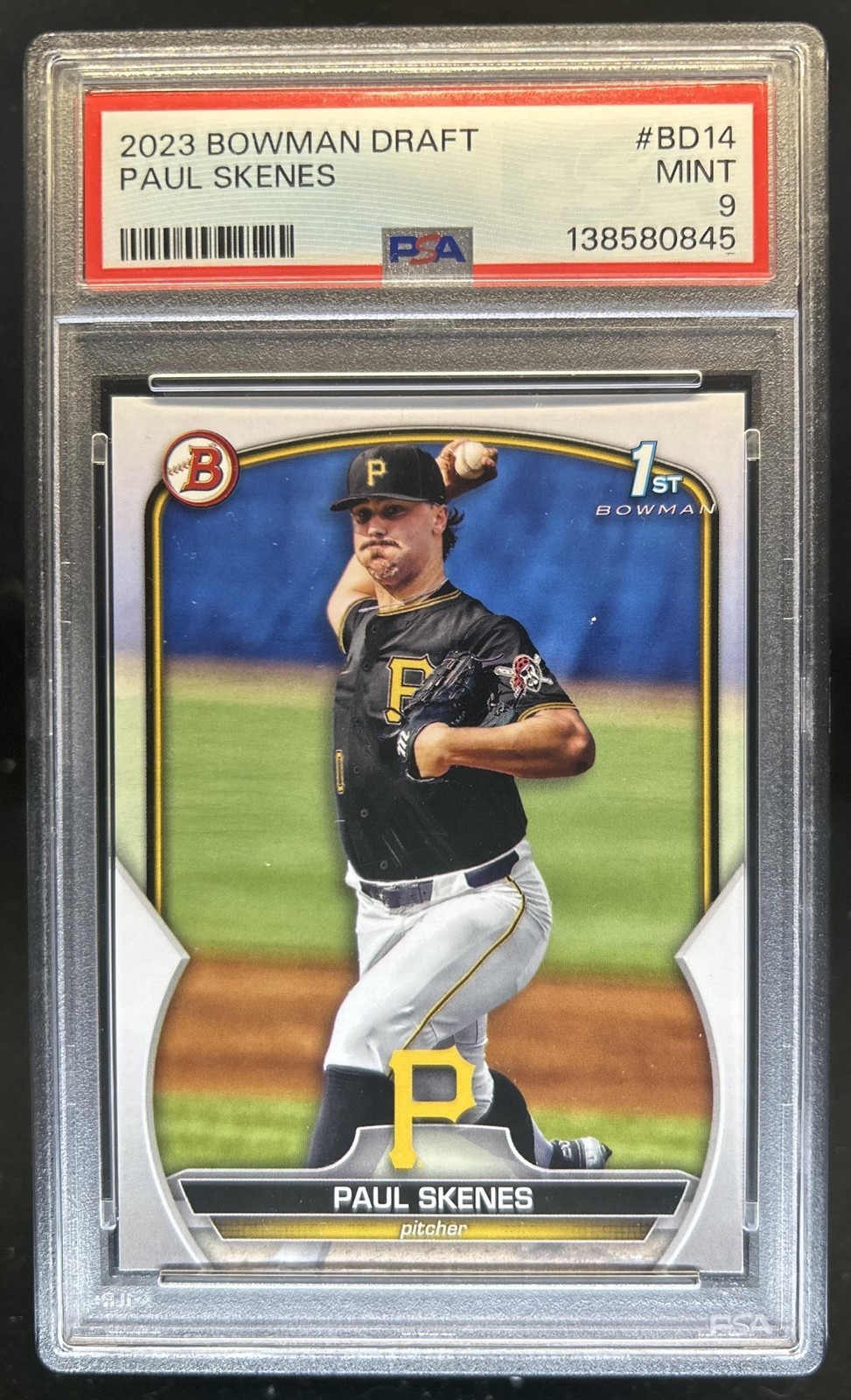 2023 Bowman Draft Paul Skenes 1st Prospect #BD-14 Pirates PSA 9