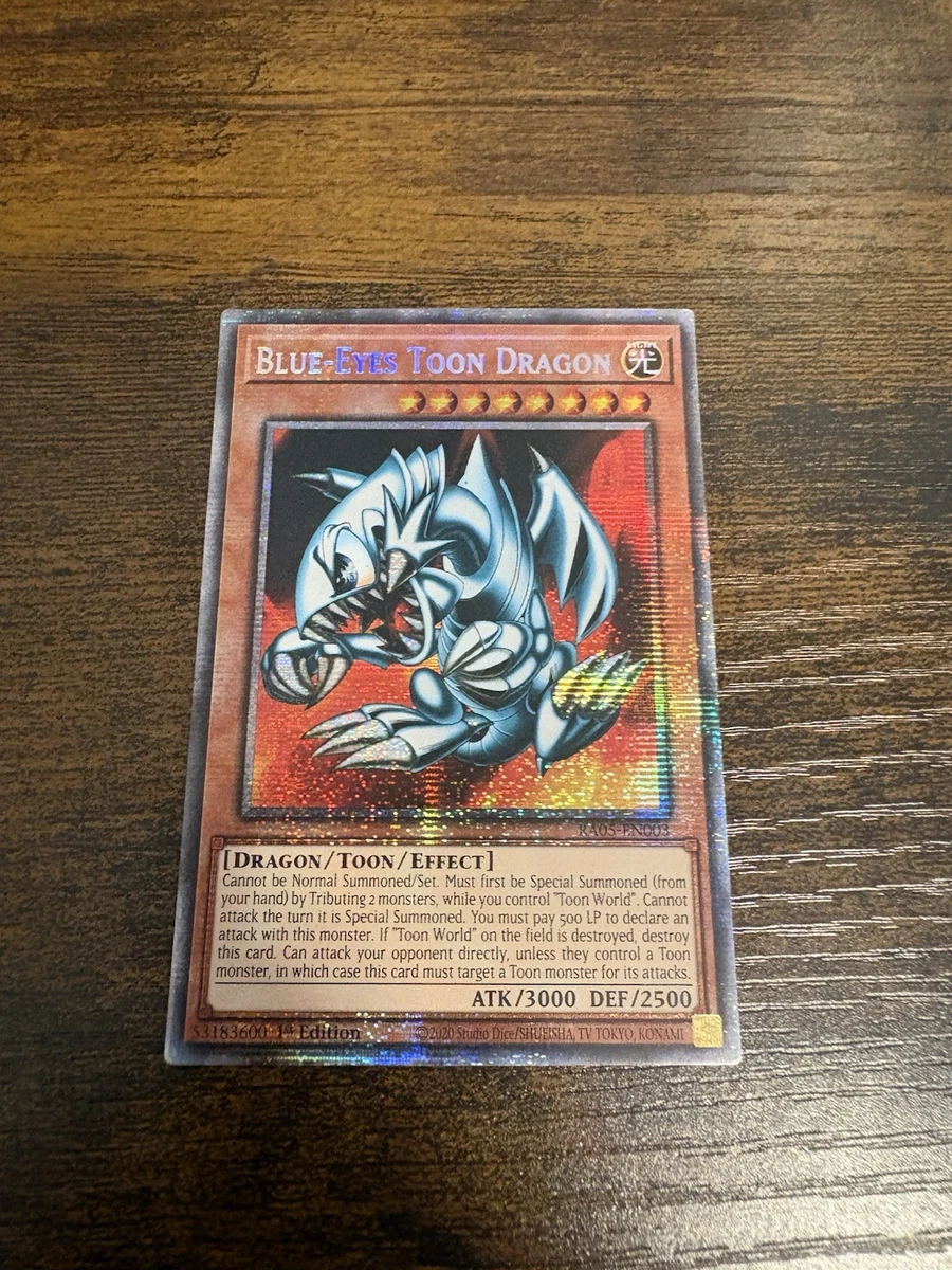 Blue-Eyes Toon Dragon RA05-EN003 Rarity Collection 5 for sale | eBay