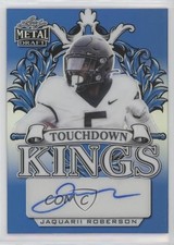2022 Leaf Metal Draft Blue Prismatic 23/30 Jaquarii Roberson #TK-JR1 Auto 4z8