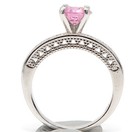 2CT Heat Treated Pink Topaz 925 Sterling Silver Ring Jewelry Sz 6 U4-6 — photo 3