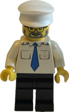 LEGO minifigures MINIFIGS Set fig-009593 Ship Captain, White Shirt with Anchor