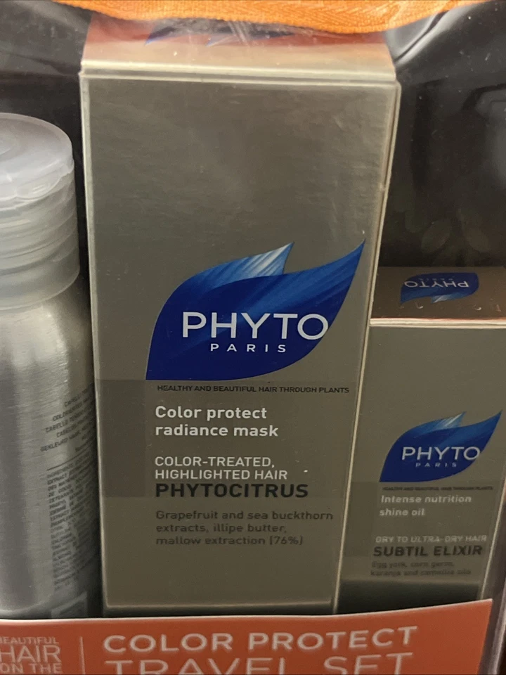 Phyto Color Protect Travel Set - 3.73 Fl. Oz Includes Elixir Shampoo Mask NEW - Image 4 of 4