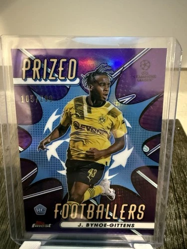 2023 Topps Finest Prized Footballers J. Bynoe-Gittens /299