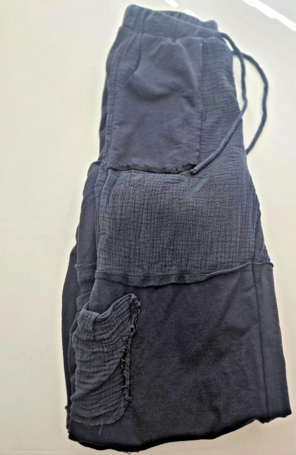 Women's Charcoal POL Shadow Patchwork Raw Edged C… - image 6