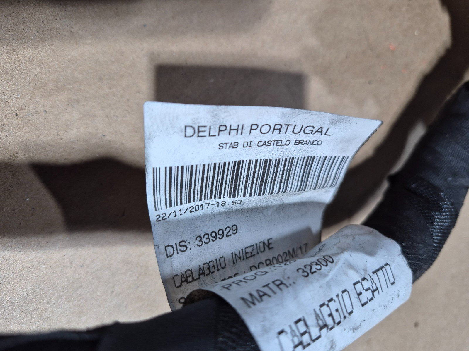 2014-2019 MASERATI GHIBLI S 3.0L V6 ENGINE MOTOR WIRING HARNESS - OEM