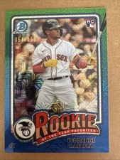 Ceddanne Rafaela 2024 Bowman Chrome Blue Mojo Rookie Of Year Favorites #/150