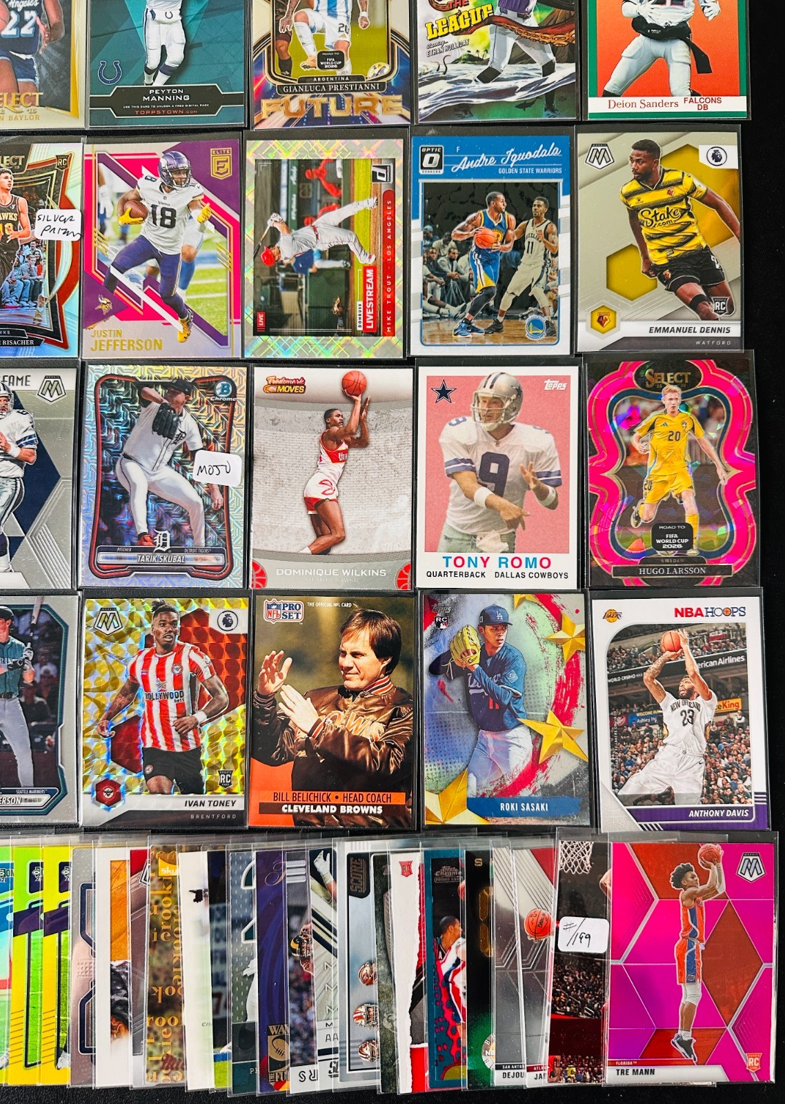 HUGE Sports CARD LOT! Jersey AUTO RC SP PRIZM Ken Griffey, Mahomes, Tom Brady! view 7
