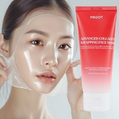PROOT Advanced Collagen Wrapping Face Mask 100ml Moisture Elasticity K-Cosmetics
