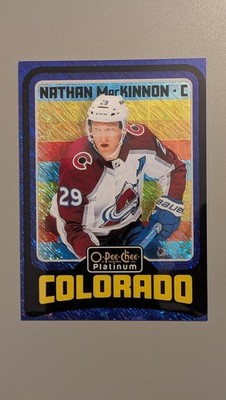 2024-25 O-Pee-Chee Platinum Retro - Blue Luster Nathan MacKinnon /100