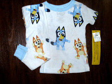 Bluey Bingo Toddler 2PC Sleepwear Pajama Set Short Sleeve Snug Fit Size 18M NWT