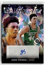 2023-24 Hoops Premium Stock Ink Ice Prizm Jaden Springer Auto #HI-JDN