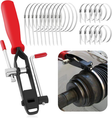 Thickened CV Boot Clamp Tool Kit,CV Joint Ear Clamp Pliers with 20 CV Boot Clamp