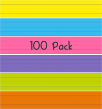 100 Pack Sentence Strips, Ruled Sentence Strip Lined Paper for Handwriting Pract