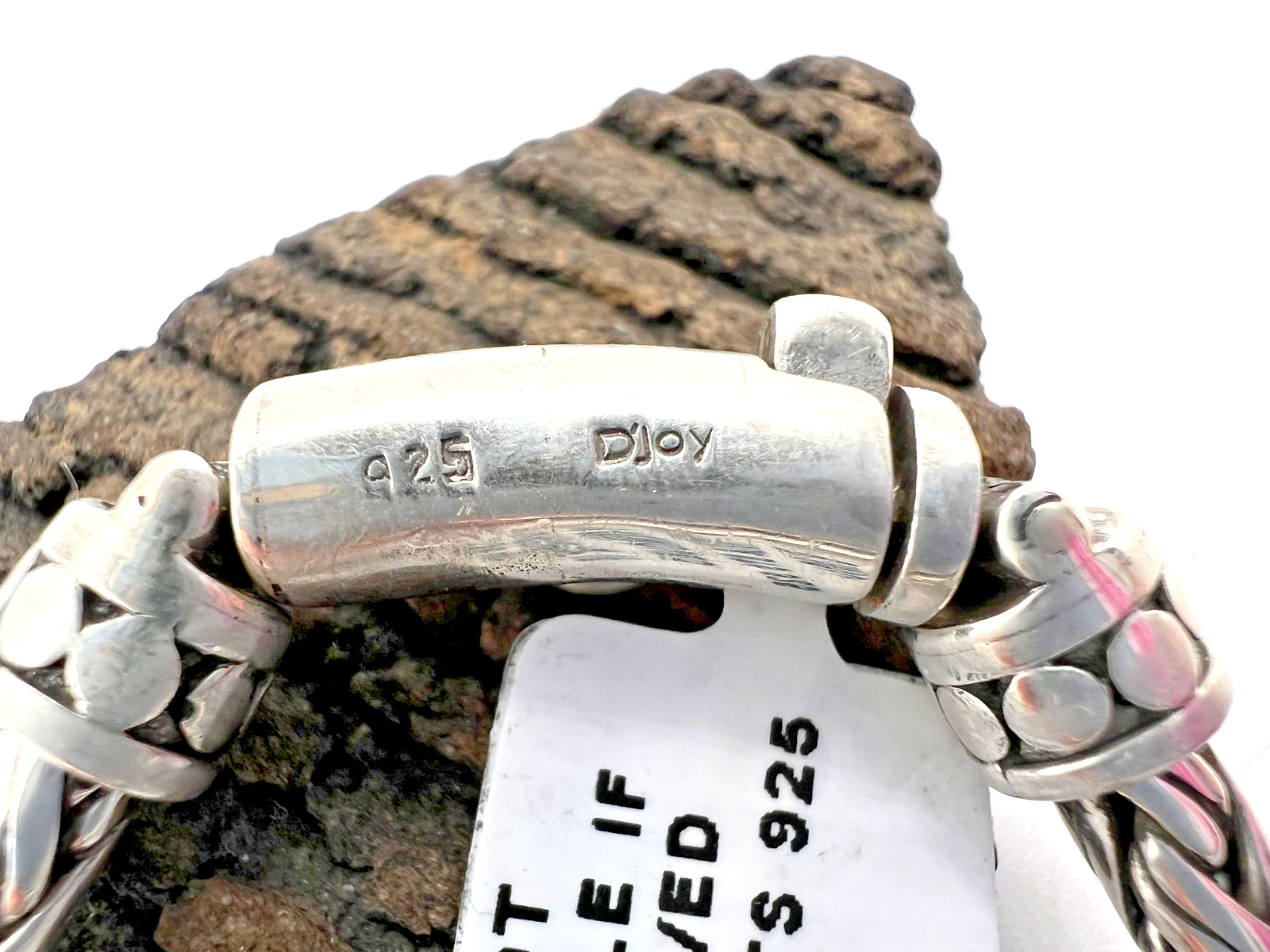 Solid Sterling Silver 18" woven chain necklace Ba… - image 5