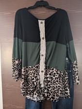SIZE 3XL UNBRANDED Animal Print Long Sleeve Top INVPV4052