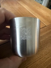 Set Of 4 Stainless Steel Glenmorangie Cups/glasses With Logo