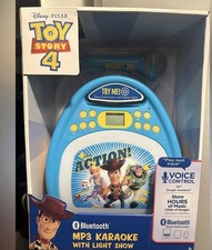NEW Disney Toy Story 4 MP3 KARAOKE Machine With Light Show Bluetooth