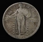 1917 D Type 2 Standing Liberty Quarter 25c- VG/F  Better Date Denver Minted