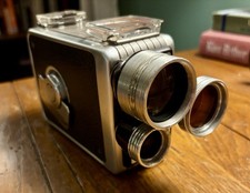 Kodak Brownie 3 lens rotating turret Standard 8 mm Movie Camera READ DESCRIPTION