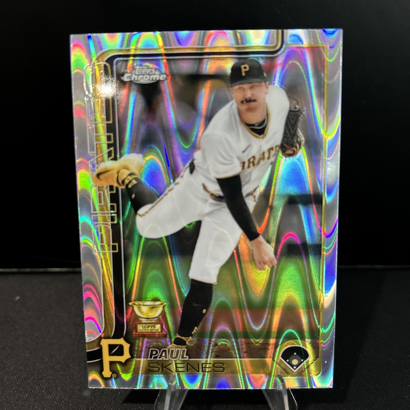 2025 Topps Chrome #300 Paul Skenes Raywave Refractors
