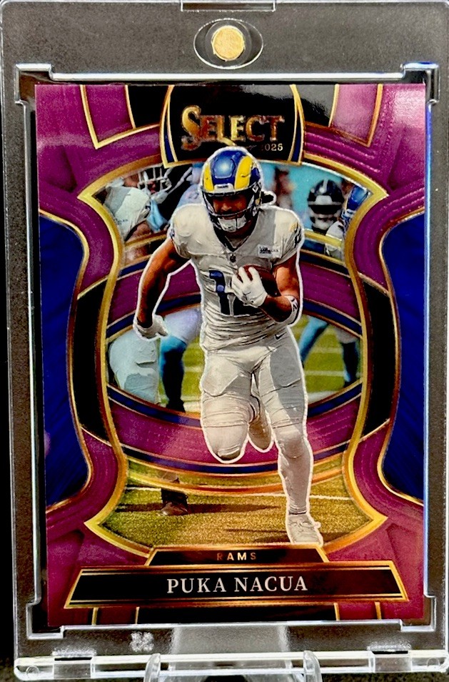 SMTR25 ニコラス マカオ ソウル トレカ Puka Nacua 2025 Panini Select Football Purple Concourse #21 /75 | eBay