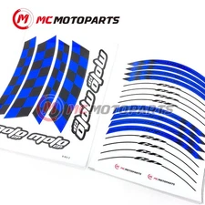 Blue 17 inch GP01 Wheel Sticker For Aprilia TUONO V4R 2012-2015