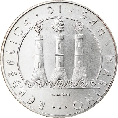 San Marino, 5 Euro, 2008, Rome, SPL, Argent, KM:512 - Photo 1/2
