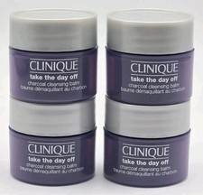 4 Pack Clinique Take The Day Off Charcoal Cleansing Balm 0.5 oz / 15ml