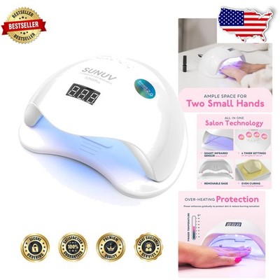 Professional UV LED Nail Lamp 28.8W Gel Dryer Smart Sensor