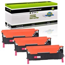 3PK Magenta Toner Fits for Samsung CLT-M406S CLT-406S SL-C410 C412W C413w C460FW