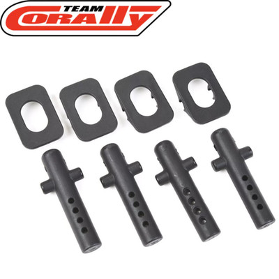 Team Corally C-00180-1244 Body Post & Holder (4) Kagama Punisher Shiroi RC Part