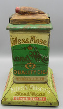 1908 Niles & Moser Handmade Cigar Tin & Store Display-Extremely RARE!