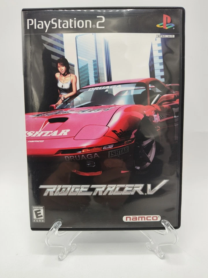 Ridge Racer V (PS2, 2000) *CIB  w/ Reg Card* VGC* Black Label* Tested! FREE SHIP - Image 2 of 4