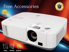 NEC P401W - 3LCD Display Projector WXGA 4000 Lumens 4k HDMI w/Remote