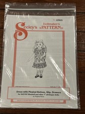 Seeley's Dollmaker's Pattern CP925 Doll Dress with Pleated Bottom, Slip, Drawers