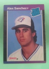 1989 Donruss - Rated Rookie Alex Sanchez #47 *Denotes* Next to PERFORMANCE 