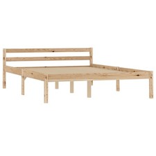 Solid Pine Wood Bed Frame Single Bed Furniture Multi Sizes&Colours vidaXL