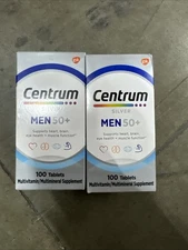 2PK Centrum Silver Men 50+ 100 Tablets Each EXP 5/2026