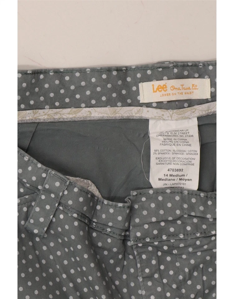 Pantalones Cortos Informales LEE Mujer US 14 XL W36 Azul Lunares Algodón DG38 Foto 3 de 3